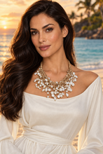 Coastal Knotted Pearl Necklace | Handmade Statement Jewelry