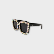 EMBELLISHED CAT EYE SUNGLASSES