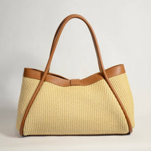 MILA raffia bag: Olive Green