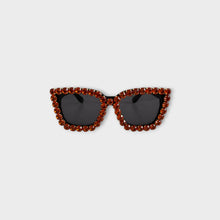 EMBELLISHED CAT EYE SUNGLASSES