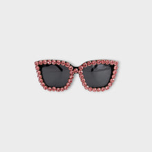 EMBELLISHED CAT EYE SUNGLASSES