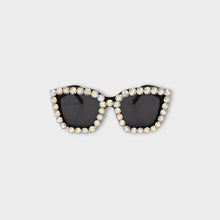 EMBELLISHED CAT EYE SUNGLASSES