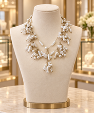 Coastal Lariat Pearl Necklace | Handmade Statement Jewelry