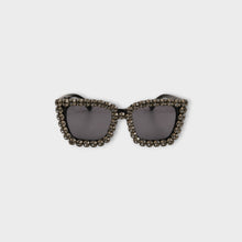 EMBELLISHED CAT EYE SUNGLASSES