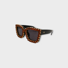 EMBELLISHED CAT EYE SUNGLASSES