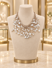 Coastal Knotted Pearl Necklace | Handmade Statement Jewelry
