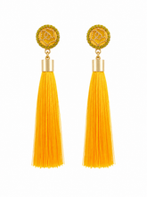 "Rose" Tassel Earrings in "Sunshine Yellow"