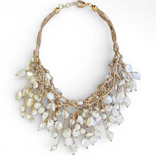 Coastal Knotted Pearl Necklace | Handmade Statement Jewelry