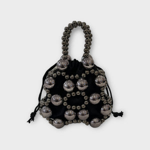 STUDDED MINI BUCKET BAG