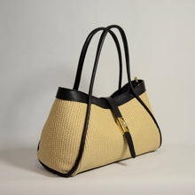 MILA raffia bag: Beige