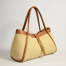 MILA raffia bag: Olive Green