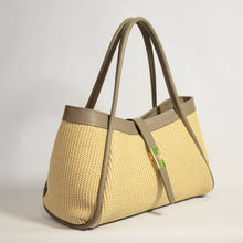 MILA raffia bag: Olive Green