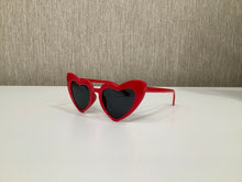 "Lovely" Heart Sunglasses in Cherry Red