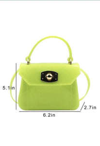 Mini Jelly Handbag in "Bitter Lime"