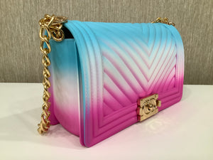 Jelly Crossbody Bag In “ Three Tone Color”