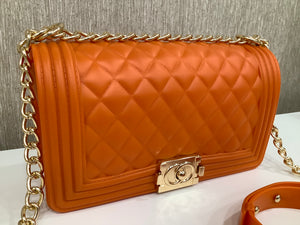 Jelly Crossbody Bag In “Orange”