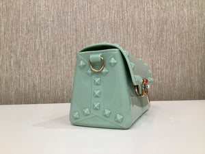 Mini Jelly Crossbody Bag in “Mint Green”