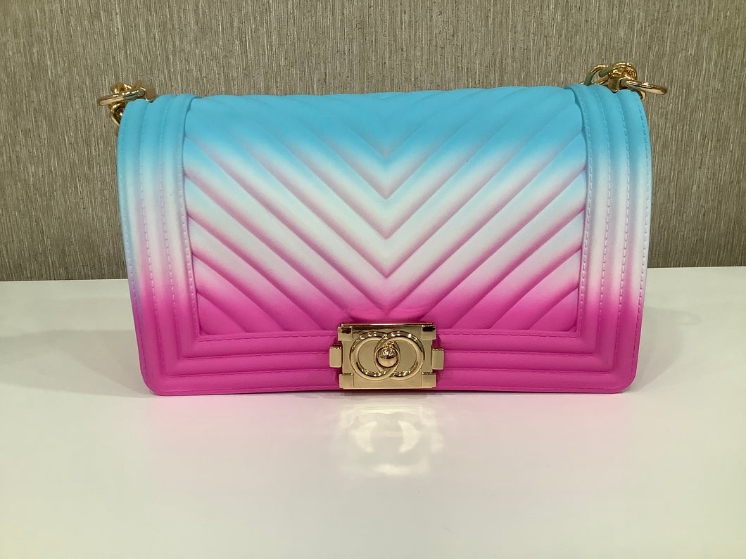 Jelly Crossbody Bag In “ Three Tone Color”