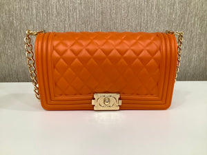 Jelly Crossbody Bag In “Orange”