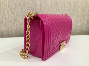 Jelly Crossbody Bag In “Fuchsia”