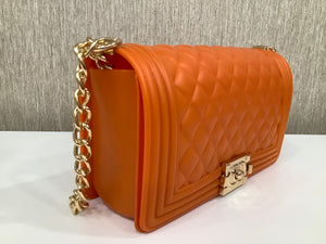 Jelly Crossbody Bag In “Orange”