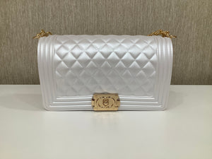 Jelly Crossbody Bag In “White”