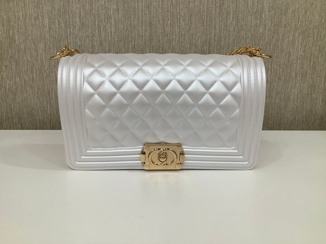 Jelly Crossbody Bag In “White”